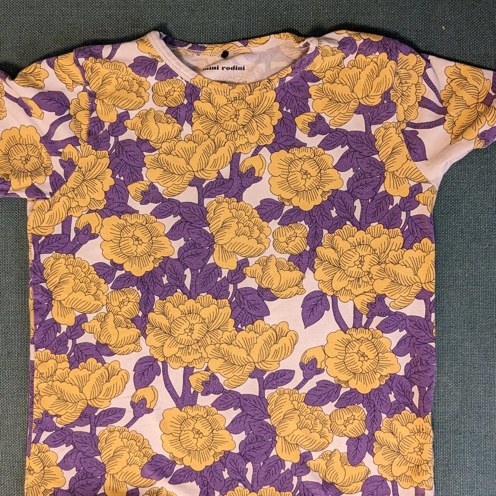 MIni Rodini Peonies Tee 8-9 YR